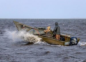 Four Flyways Outfitters New Sea Duck Hunting Boat | Four 